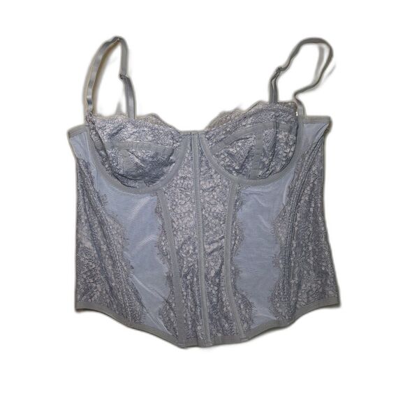 Urban Outfitters Out From Under Modern Love Blue Corset Top Size XL - Picture 1 of 6